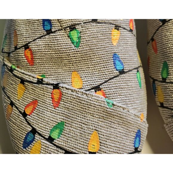 Tom's Glo In The Dark Christmas Light Shoes Women's Size 6.5 - Picture 4 of 4